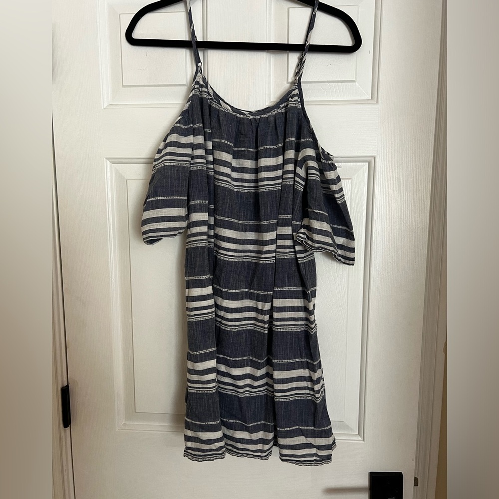 Striped Off-Shoulder Dress